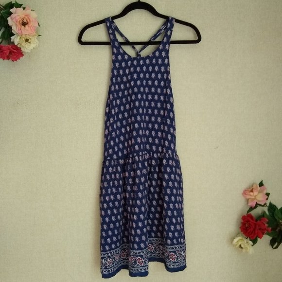 Forever 21 Dresses & Skirts - 3/$30 Forever 21 Blue Halter Neck Dress Size L